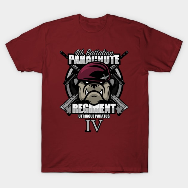 Parachute Regiment - 4th Battalion T-Shirt by TCP